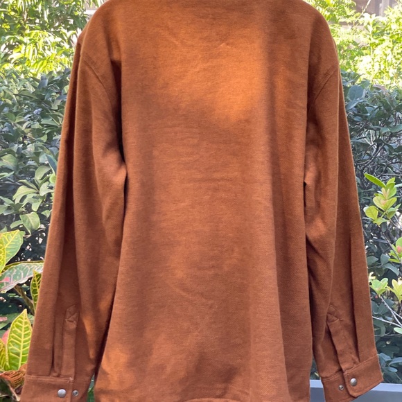 CARHARTT PAWNEE SHIRT JACKET 104074 BROWN - Picture 7 of 9